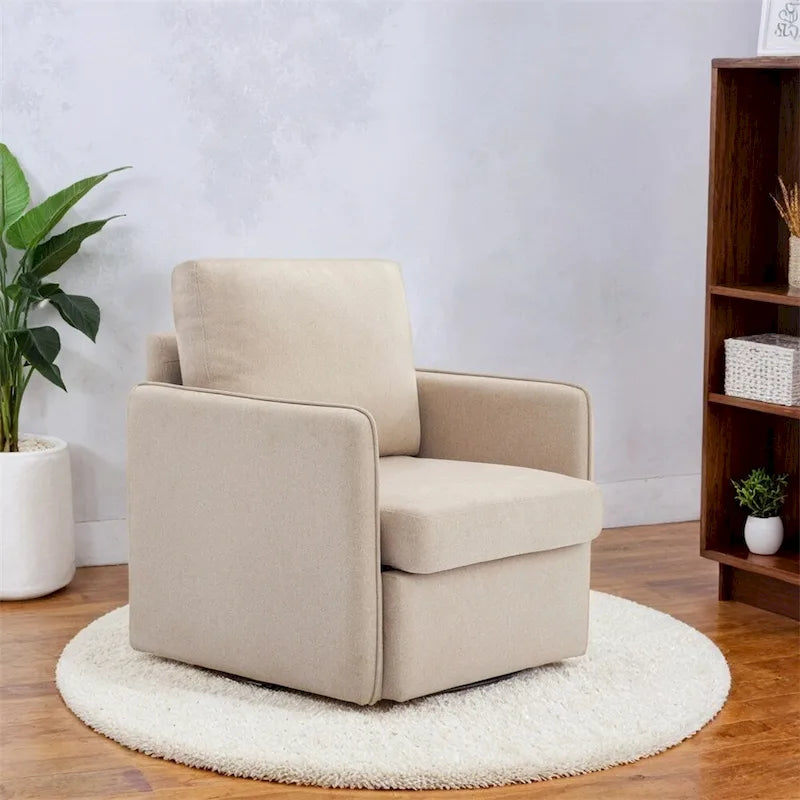 Fauteuil pivotant à 360° avec rangement | Fauteuil simple, Salon moderne