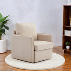 Fauteuil pivotant à 360° avec rangement | Fauteuil simple, Salon moderne