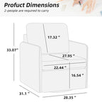 Fauteuil pivotant à 360° avec rangement | Fauteuil simple, Salon moderne