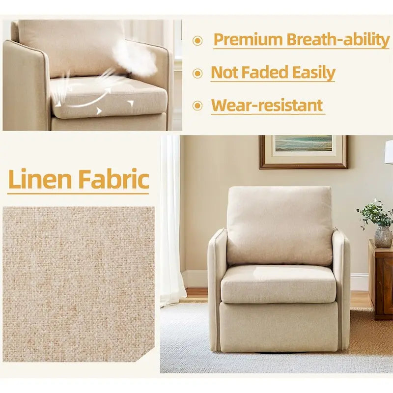 Fauteuil pivotant à 360° avec rangement | Fauteuil simple, Salon moderne