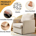 Fauteuil pivotant à 360° avec rangement | Fauteuil simple, Salon moderne
