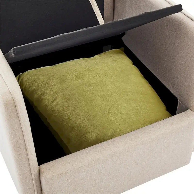Fauteuil pivotant à 360° avec rangement | Fauteuil simple, Salon moderne