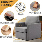 Fauteuil pivotant à 360° avec rangement | Fauteuil simple, Salon moderne