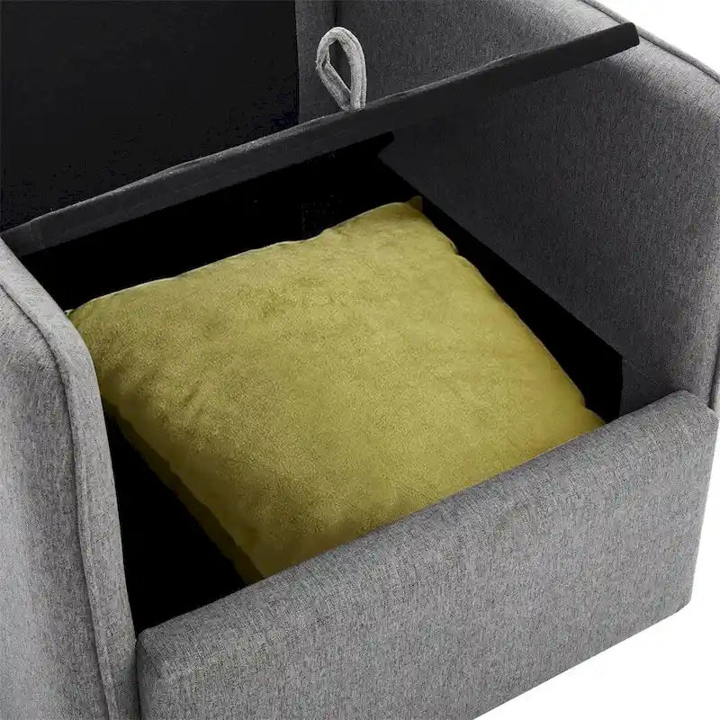Fauteuil pivotant à 360° avec rangement | Fauteuil simple, Salon moderne