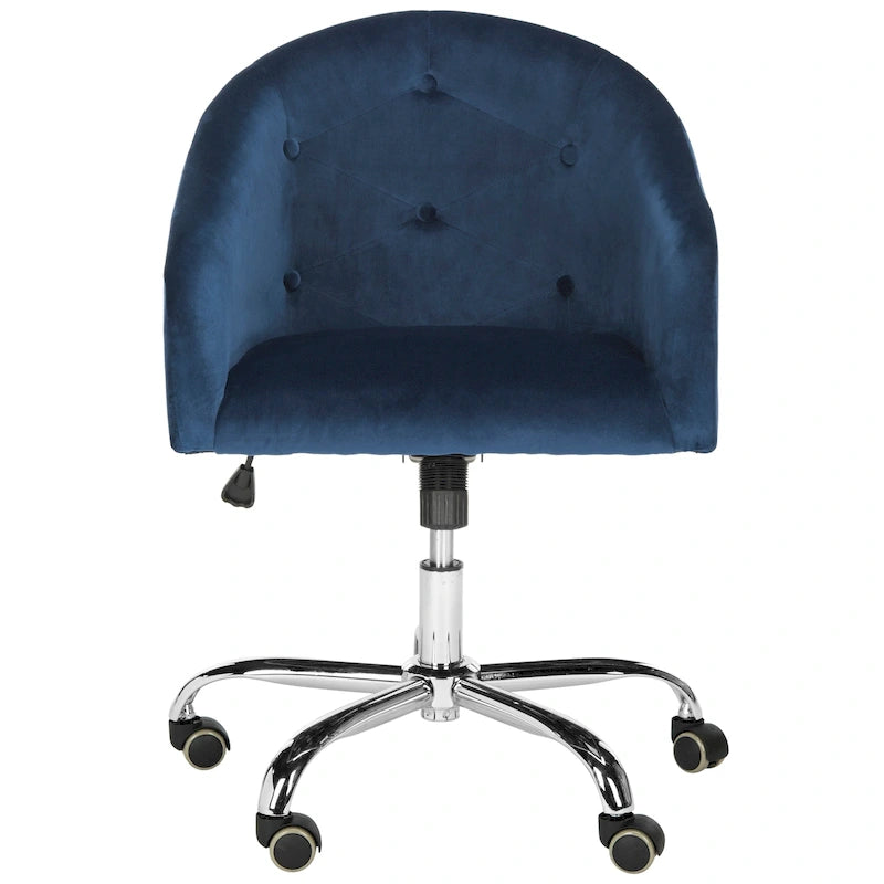 Chaise de bureau pivotante et réglable capitonnée | Siège rembourré, rotation à 360°, bureau à domicile