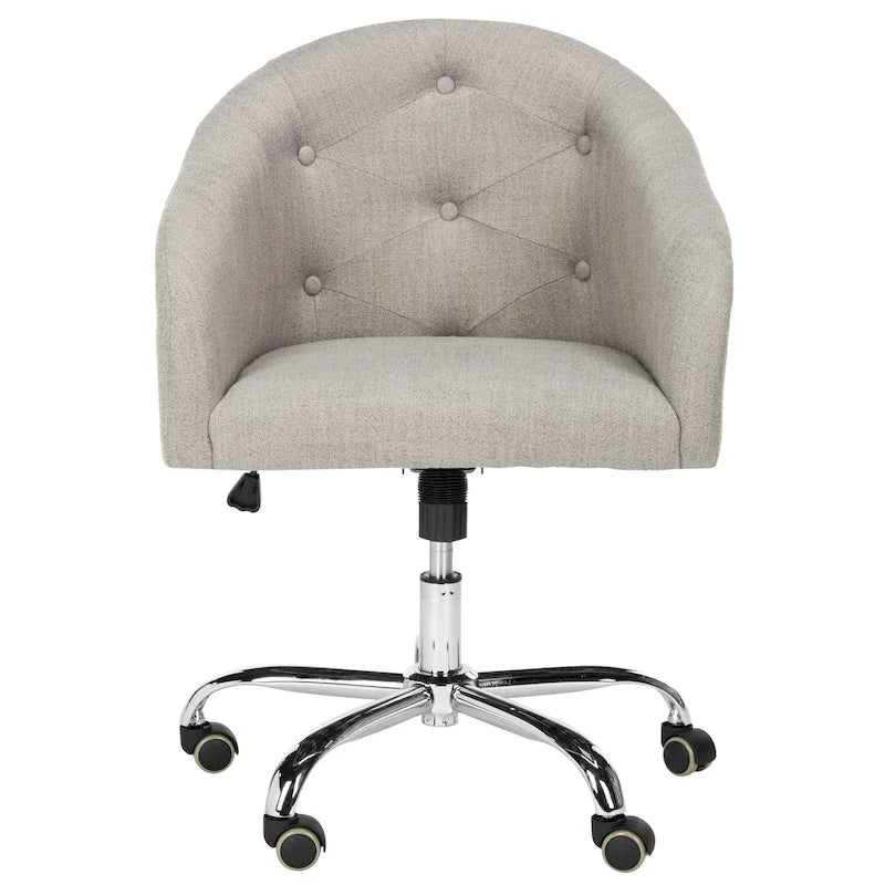 Chaise de bureau pivotante et réglable capitonnée | Siège rembourré, rotation à 360°, bureau à domicile
