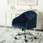 Chaise de bureau pivotante et réglable capitonnée | Siège rembourré, rotation à 360°, bureau à domicile
