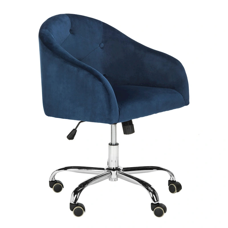 Chaise de bureau pivotante et réglable capitonnée | Siège rembourré, rotation à 360°, bureau à domicile