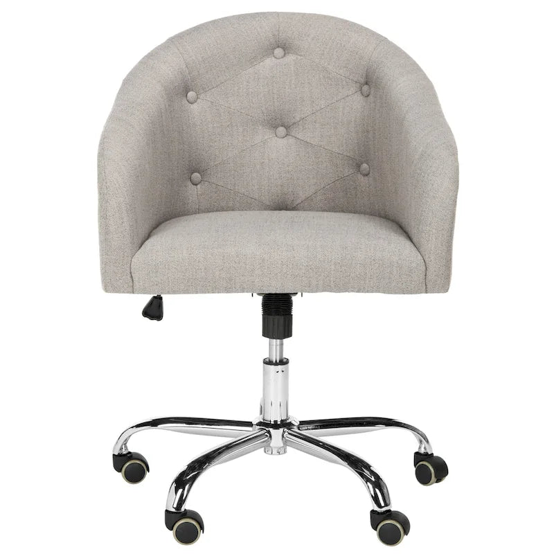 Chaise de bureau pivotante et réglable capitonnée | Siège rembourré, rotation à 360°, bureau à domicile