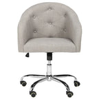 Chaise de bureau pivotante et réglable capitonnée | Siège rembourré, rotation à 360°, bureau à domicile