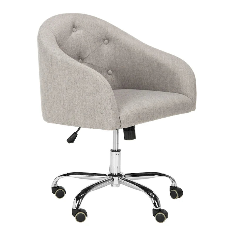 Chaise de bureau pivotante et réglable capitonnée | Siège rembourré, rotation à 360°, bureau à domicile