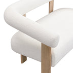 Causeuse à accoudoirs arrondis | Cadre en bois d'hévéa, Canapé 2 places, Accent de salon