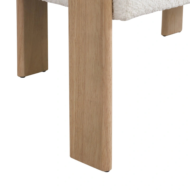 Causeuse à accoudoirs arrondis | Cadre en bois d'hévéa, Canapé 2 places, Accent de salon