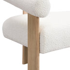 Causeuse à accoudoirs arrondis | Cadre en bois d'hévéa, Canapé 2 places, Accent de salon