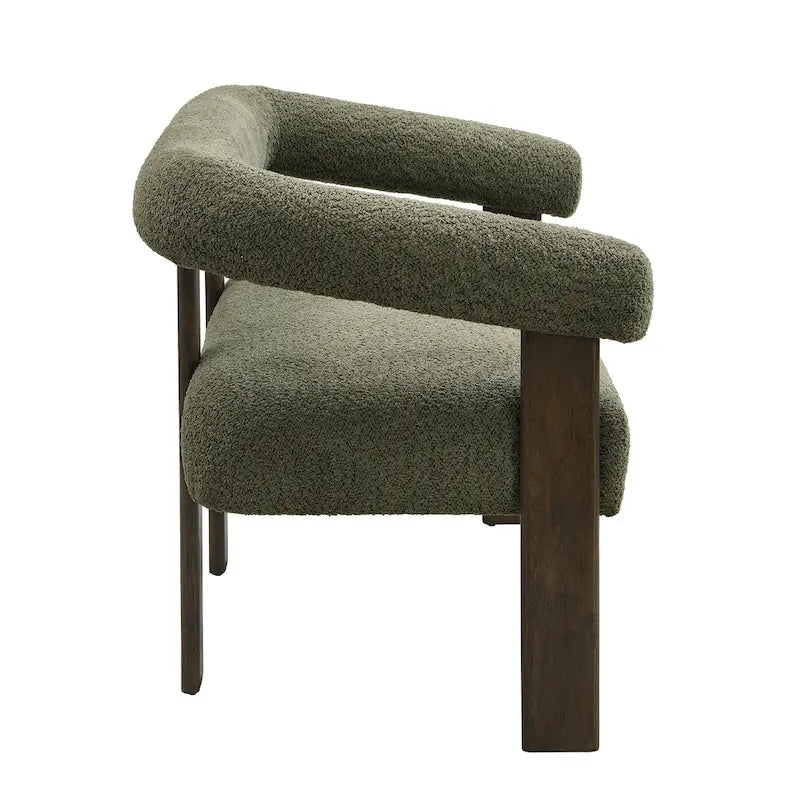 Causeuse à accoudoirs arrondis | Cadre en bois d'hévéa, Canapé 2 places, Accent de salon