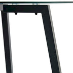 Table à manger en verre trempé moderne | Table d'entrée, table basse et table d'appoint, plateau transparent