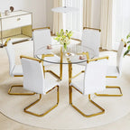Table à manger en verre trempé moderne | Table d'entrée, table basse et table d'appoint, plateau transparent