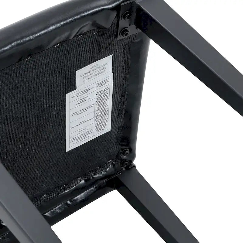 Lot de 4 chaises de salle à manger sans accoudoir à haut dossier | Cuir PU, coussin moelleux, pieds en métal