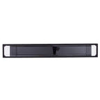 Console miroir en verre et cadre en métal avec étagère - 56 L x 8 l x 29 H