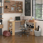 Étagère en bois de style rustique à 5 niveaux | Marron rustique, étagères ouvertes, style industriel