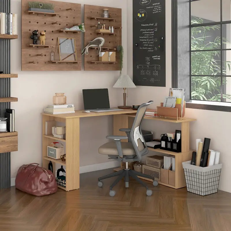 Étagère en bois de style rustique à 5 niveaux | Marron rustique, étagères ouvertes, style industriel