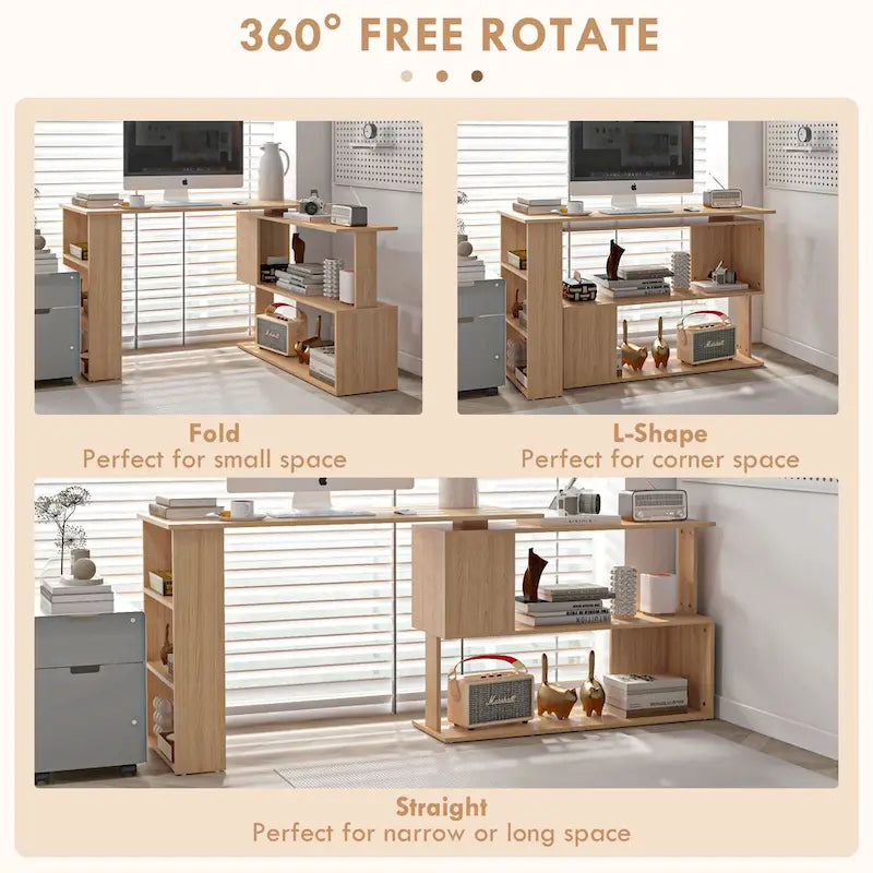 Étagère en bois de style rustique à 5 niveaux | Marron rustique, étagères ouvertes, style industriel