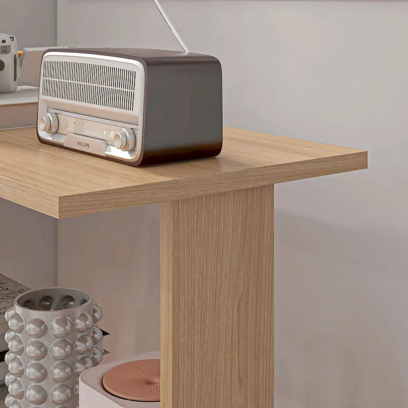 Étagère en bois de style rustique à 5 niveaux | Marron rustique, étagères ouvertes, style industriel