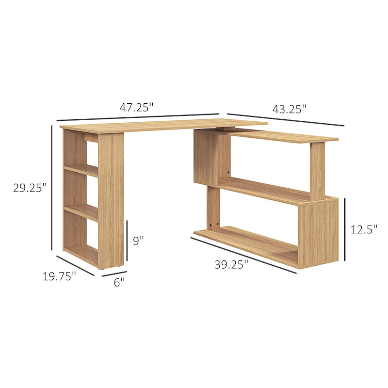 Étagère en bois de style rustique à 5 niveaux | Marron rustique, étagères ouvertes, style industriel