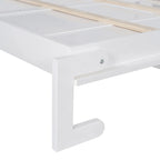 Lit escamotable Queen size avec penderie, bureau, tiroirs et étagères