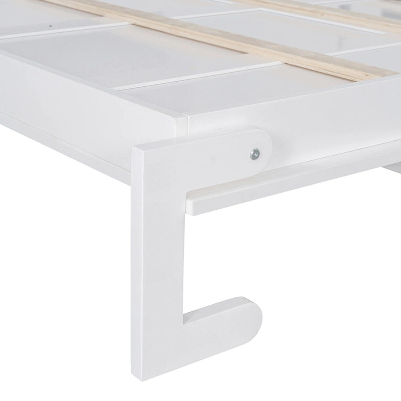 Lit escamotable Queen size avec penderie, bureau, tiroirs et étagères