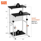 Bureau à hauteur réglable | Table pour ordinateur portable assis-debout, bureau à domicile, ergonomique