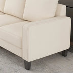 Canapé de salon moderne en tissu beige