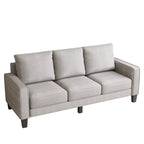 Canapé de salon moderne en tissu beige