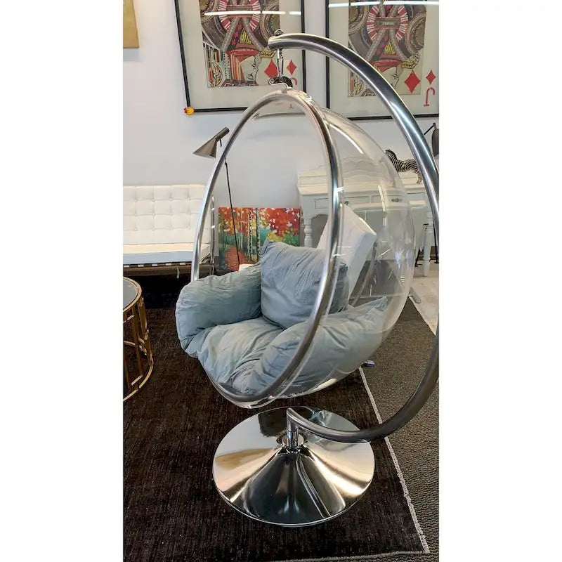 360° Swivel Standing Chair | Ergonomic Curved Back, Modern Accent Chair, Living Room