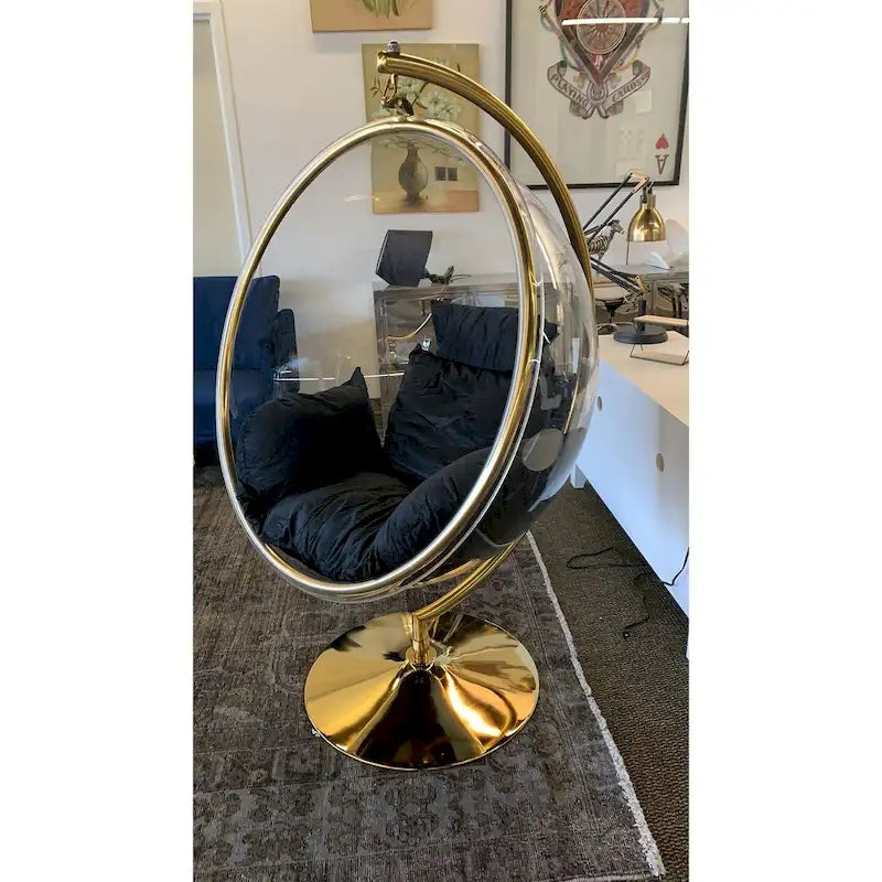 360° Swivel Standing Chair | Ergonomic Curved Back, Modern Accent Chair, Living Room