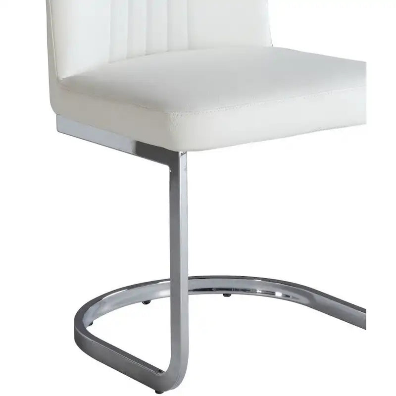 Lot de 4 chaises cantilever à dossier creux | Rembourrées, pour salle à manger et salon
