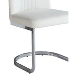 Lot de 4 chaises cantilever à dossier creux | Rembourrées, pour salle à manger et salon