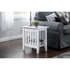 Table d'appoint style Mission | Bois massif, Table d'appoint artisanale, Salon