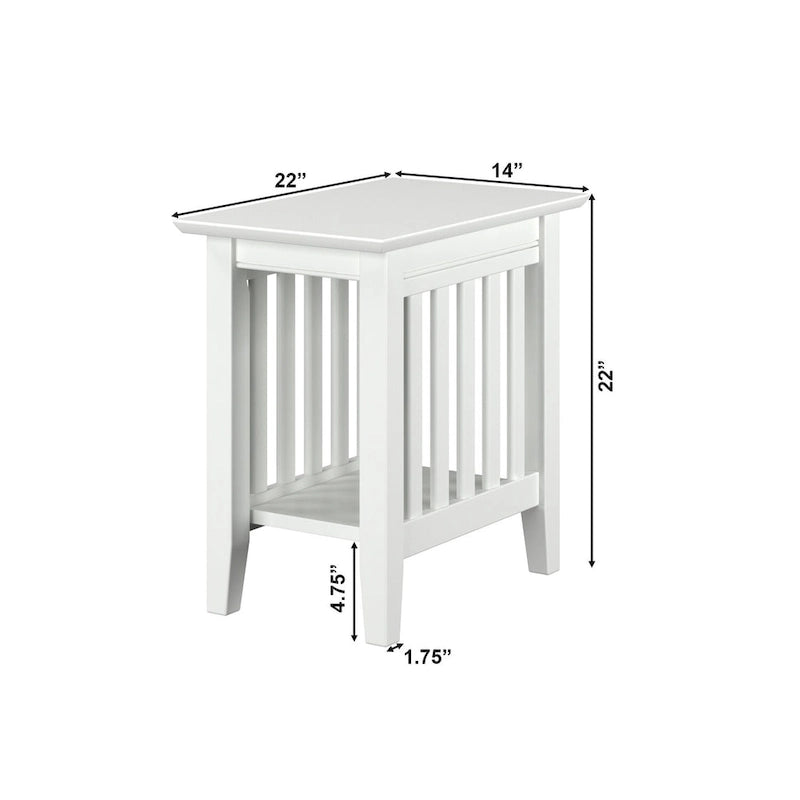 Table d'appoint style Mission | Bois massif, Table d'appoint artisanale, Salon