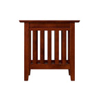 Table d'appoint style Mission | Bois massif, Table d'appoint artisanale, Salon