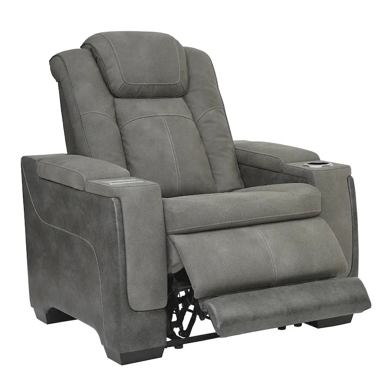 Fauteuil Inclinable Électrique avec Appuie-tête Réglable | Similicuir, Port USB, Salon