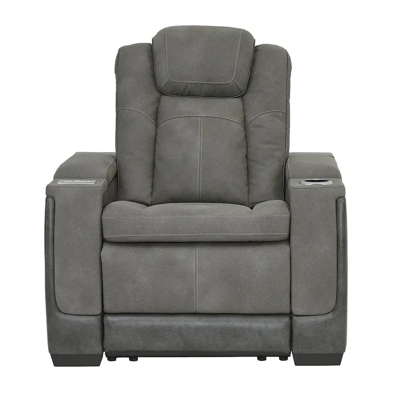 Fauteuil Inclinable Électrique avec Appuie-tête Réglable | Similicuir, Port USB, Salon