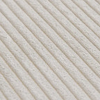 Canapé d'angle en velours côtelé en forme de L | Ensemble rembourré 5 pièces, salon moderne
