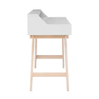 Bureau d'écriture à deux tiroirs | Bureau compact pour la maison avec rangement, style moderne