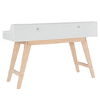 Bureau d'écriture à deux tiroirs | Bureau compact pour la maison avec rangement, style moderne