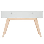 Bureau d'écriture à deux tiroirs | Bureau compact pour la maison avec rangement, style moderne