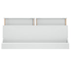 Bureau d'écriture à deux tiroirs | Bureau compact pour la maison avec rangement, style moderne