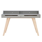 Bureau d'écriture à deux tiroirs | Bureau compact pour la maison avec rangement, style moderne