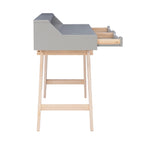 Bureau d'écriture à deux tiroirs | Bureau compact pour la maison avec rangement, style moderne
