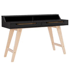 Bureau d'écriture à deux tiroirs | Bureau compact pour la maison avec rangement, style moderne
